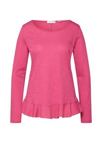 Rich & Royal Rich & Royal, Damen Langarmshirt 'Slub Peplum', Pink