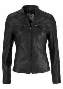 AJC, Damen Lederjacke, Schwarz