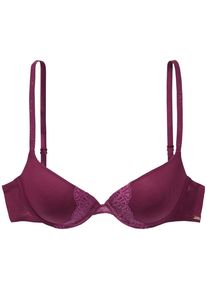 Tommy Hilfiger, Damen Push-Up BH 'Sheer', Cyclam / Beere