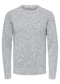 Selected Homme, Herren Strickpullover, Blau / Graumeliert