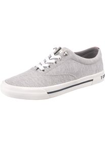 Tommy Hilfiger, Damen Sneaker 'HERITAGE JERSEY', Graumeliert / Wei&szlig;