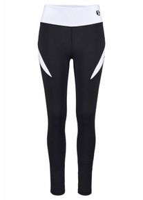Lascana, Damen Leggings, Schwarz / Wei&szlig;