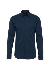 Scotch & Soda SCOTCH & SODA, Herren Hemd 'NOS - Classic longsleeve shirt in crispy cotton/lycra qualit', Dunkelblau