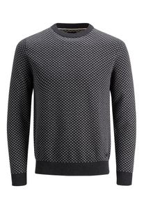 PRODUKT, Herren Klassischer Strickpullover, Dunkelgrau