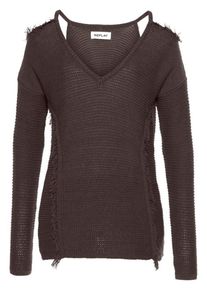 Replay, Damen Pullover, Dunkelbraun