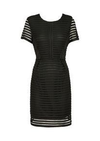 boohoo, Damen Kleid 'Lace Pannelled', Schwarz