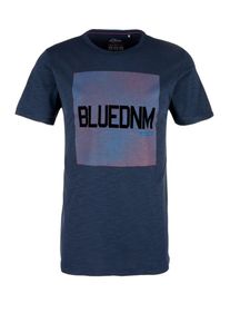 s.Oliver RED LABEL, Herren T-Shirt, Marine / Pastellrot / Schwarz