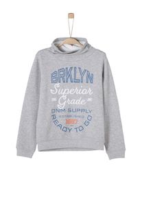 s.Oliver Junior, Sweatshirt, Blau / Graumeliert / Weiß