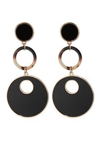 ABOUT YOU, Damen Ohrringe 'Florentine', Gold / Schwarz