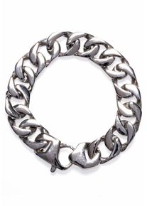 ROYAL-EGO, Herren Edelstahlarmband 'Dezent Hart', Silbergrau