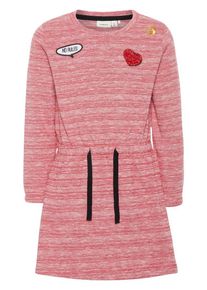name it, Mädchen Kleid 'NMFOLAIN LS', Himbeer