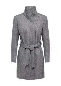 Only, Damen Mantel 'Elli', Hellgrau / Graumeliert