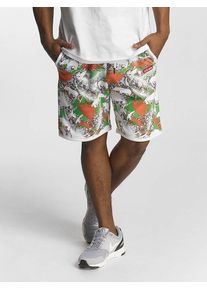 Ecko Unltd. Ecko Unlimited, Herren Shorts 'AnseSoleil', Gr&uuml;n / Orange / Wei&szlig;