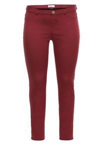 sheego Casual, Damen Schlupfhose, Weinrot