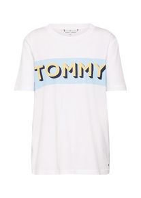 Tommy Hilfiger, Damen Shirt 'ERIN', Hellblau / Wei&szlig;