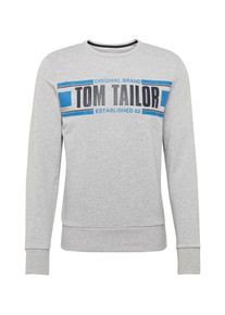 Tom Tailor, Herren Sweatshirt, Royalblau / Graumeliert / Schwarz