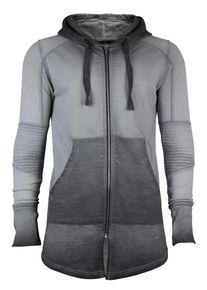 Trueprodigy, Herren Sweatjacke 'Phil', Grau / Anthrazit