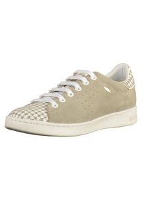 Geox, Damen Sneaker, Hellgrau / Wei&szlig;