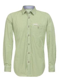 Stockerpoint, Herren Hemd 'Dave4', Kiwi / Wei&szlig;