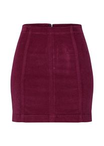 Free People, Damen Rock 'Mini Modern Femme Cord', Burgunder