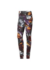 Reebok, Damen Sportleggings, Goldgelb / Petrol / Lila