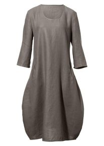 Anna Aura, Damen Leinenkleid, Taupe