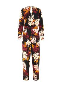 Y.A.S, Damen Jumpsuit, Dunkelorange / Rot / Wei&szlig;