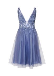 Mascara, Damen Kleid 'SHORT RAY BEADS', Blau / Silbergrau