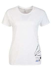 Reebok, Damen Trainingsshirt 'Activchill', Schwarz / Wei&szlig;