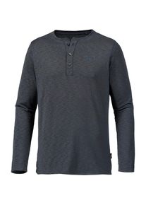 Jack Wolfskin, Herren Langarmshirt 'WINTER TRAVEL HENLEY MEN', Dunkelgrau