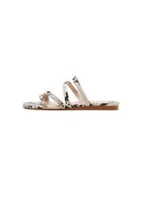 Violeta by Mango, Damen Sandaletten 'Dina', Nude / Taupe / Schwarz