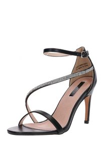 Lost Ink, Damen Sandalen 'LILA JEWELLED ASYEM STRAPPED', Schwarz