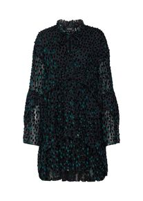 THE KOOPLES, Damen Kleid, Petrol / Schwarz
