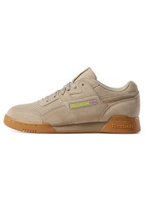 Reebok CLASSIC, Herren Sneaker, Beige / Braun / Neongelb