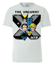 logoshirt, Herren T-Shirt 'X- - The Uncanny', Hellblau / Graumeliert / Schwarz