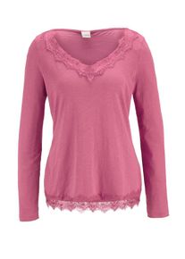 Heine, Damen Spitzenshirt, Rosé
