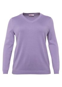 sheego Basic, Damen Pullover, Helllila