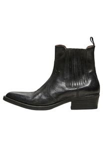 Selected Femme, Damen Leder Stiefel, Schwarz