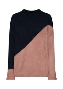 Jacqueline de Yong, Damen Pullover, Nachtblau / Altrosa