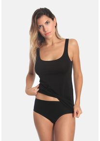 Sassa Mode Sassa, Damen Slip Midi 'CASUAL COMFORT', Schwarz