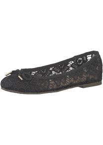 Tamaris, Damen Ballerina, Schwarz