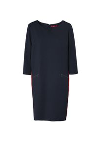 s.Oliver RED LABEL, Damen Kleid, Dunkelblau / Rot