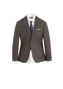 Mango Man, Herren Sakko 'Napoli', Braun / Basaltgrau / Schwarz