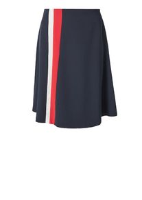 s.Oliver RED LABEL, Damen Rock, Nachtblau / Hellrot / Weiß