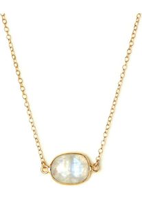 KOSHIKIRA, Damen Kette 'White Pure Sura NEM074G', Gold / Naturweiß