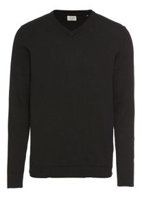 Jack & Jones JACK & JONES, Herren Pullover 'JJEBASIC KNIT V-NECK', Schwarz