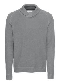 Jack & Jones JACK & JONES, Herren Pullover 'JORTONY KNIT SHAWL NECK', Hellgrau