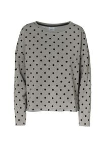 Only, Damen Sweatshirt, Graumeliert / Schwarz