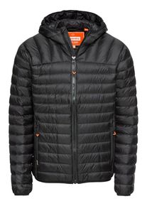 Superdry, Herren Steppjacke 'CORE DOWN HOODED JACKET', Schwarz