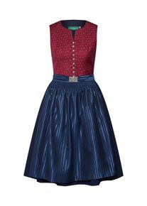 Country Line, Damen Dirndl, Navy / Weinrot